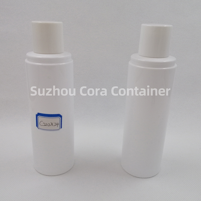 220ml Neck Size 24mm Pet Plastic Sticlă cosmetică cu capac de șurub